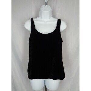 J Crew Black Velvet Sleeveless Top Size 2 New